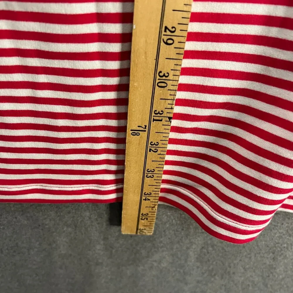 Denim & Co. Beach French Terry Hooded Cover-Up with Pockets Red Size Large - Picture 4 of 11